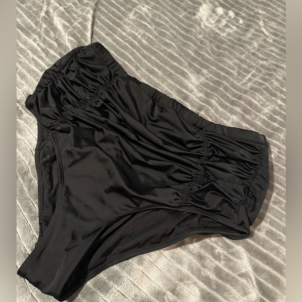 Swimsuits for All Shirred/Ruched Swim Bottom